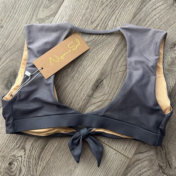 Niyama Sol Gray and Gold Bra - Picture 2 of 5